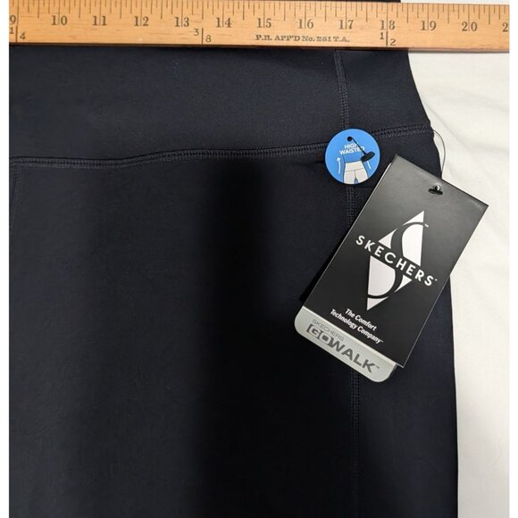 Skechers GoWalk Goflex 2XL Black High-Waisted Biker Shorts Women Activewear - Picture 11 of 16